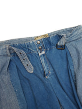 Load image into Gallery viewer, 80'S "CLOSED" BELTED SWITCHING FABRIC PANTS