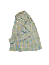 画像をギャラリービューアに読み込む, 60'S "HATHAWAY" OPEN COLLAR SILK CHECK SHIRT