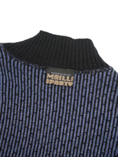 画像をギャラリービューアに読み込む, 80-90'S "MAILLAPARTY" LOGO JACQUARD MOCK NECK KNIT SWEATER by M+FG