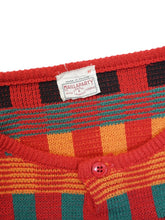 画像をギャラリービューアに読み込む, 80'S "MAILLAPARTY" MULTI STRIPE BOAT NECK KNIT SWEATER by M+FG