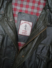 画像をギャラリービューアに読み込む, 80-90'S "SAN FRANCISCO STORY" HOODED KNIT COLLAR LEATHER COAT