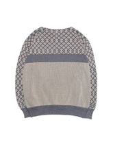 画像をギャラリービューアに読み込む, 90SS "GIORGIO ARMANI LE COLLEZIONI" JAQUARD BOAT NECK COTTON KNIT SWEATER