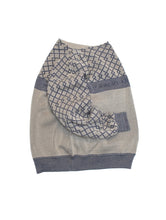 画像をギャラリービューアに読み込む, 90SS "GIORGIO ARMANI LE COLLEZIONI" JAQUARD BOAT NECK COTTON KNIT SWEATER