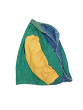画像をギャラリービューアに読み込む, 80'S "CLOSED MARITHE FRANCOIS GIRBAUD" QUILTED REVERSIBLE DENIM JACKET