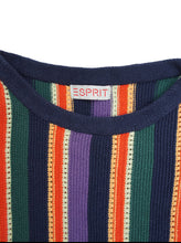 画像をギャラリービューアに読み込む, 90'S "ESPRIT" MULTI STRIPE COTTON KNIT
