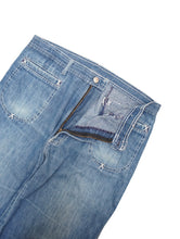 画像をギャラリービューアに読み込む, 60-70's UNKNOWN WHITE STITCH WIDE FLARE DENIM