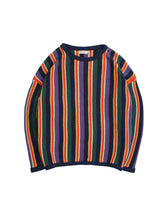 画像をギャラリービューアに読み込む, 90'S "ESPRIT" MULTI STRIPE COTTON KNIT