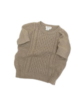 画像をギャラリービューアに読み込む, 90's "EDDIE BAUER" COTTON CABLE S/S KNIT