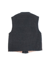 画像をギャラリービューアに読み込む, 80〜90'S "EMPORIO ARMANI" PATCH WORK DESIGN WOOL VEST