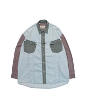 画像をギャラリービューアに読み込む, 80〜90's "BOGART" TRICOLOR DENIM SHIRT