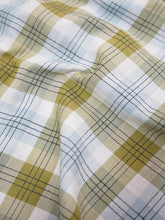 画像をギャラリービューアに読み込む, 60's "TOWNCRAFT" DAN RIVER FABRIC CHECK STITCH OPEN COLLAR SHIRT