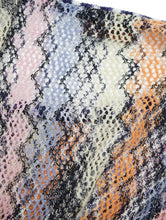 Load image into Gallery viewer, 90'S "MISSONI" MULTI ZIGZAG STRIPE MESH TEE