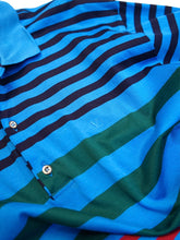 画像をギャラリービューアに読み込む, 90's "VALENTINO UOMO" MULTI STRIPE COTTON POLO SHIRT