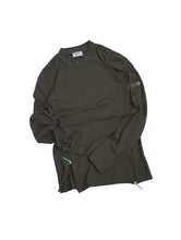 画像をギャラリービューアに読み込む, 00's "VERSACE SPORT" ZIP DESIGN STRECH MOCK L/S TEE