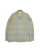 画像をギャラリービューアに読み込む, 60'S "HATHAWAY" OPEN COLLAR SILK CHECK SHIRT
