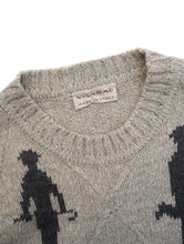 画像をギャラリービューアに読み込む, 90'S KRIZIAUOMO" MAN SILHOUETTE KNIT SWEATER BY MISS DEANNA