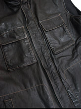 画像をギャラリービューアに読み込む, 00'S "LAMATTA" STITCHING DESIGN LEATHER VEST