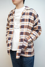 画像をギャラリービューアに読み込む, 50'S "CLUB LOUNGE BY WELDON" CHECK PATTERN COTTON ROOM SHIRT