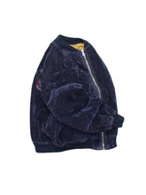 画像をギャラリービューアに読み込む, 80'S "AMERICAN SYSTEM" QUILT LINING VELVET AWARD JACKET