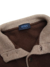 画像をギャラリービューアに読み込む, 90'S "HORN" HALF-BUTTON HIGH NECK CASHMERE KNIT SWEATER