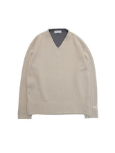 画像をギャラリービューアに読み込む, 97AW "STONE ISLAND" LOGO EMBROIDERED KNIT SWEATER