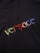 画像をギャラリービューアに読み込む, 90's "VERSACE SPORT" MULTI COLOR EMBROIDERED TEE