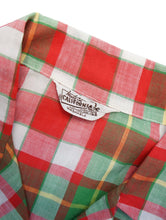 Load image into Gallery viewer, 40'S "MADE IN CALIFORNIA" OPEN COLLAR COTTON CHECK SHIRT