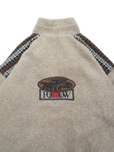 画像をギャラリービューアに読み込む, 80-90'S "THINK PINK" POWWOW EMBROIDERED HALF ZIP FLEECE
