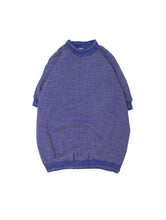 画像をギャラリービューアに読み込む, 60's "HEALTHKNIT" STRIPE S/S MOCK NECK KNIT