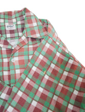 画像をギャラリービューアに読み込む, 40'S "TOWN TOPIC" OPEN COLLAR PRINT FLANNEL SHIRT