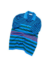 画像をギャラリービューアに読み込む, 90's "VALENTINO UOMO" MULTI STRIPE COTTON POLO SHIRT