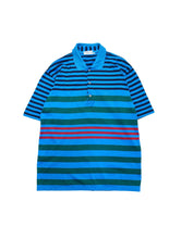 画像をギャラリービューアに読み込む, 90's "VALENTINO UOMO" MULTI STRIPE COTTON POLO SHIRT
