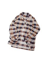 画像をギャラリービューアに読み込む, 50'S "CLUB LOUNGE BY WELDON" CHECK PATTERN COTTON ROOM SHIRT