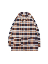 画像をギャラリービューアに読み込む, 50'S "CLUB LOUNGE BY WELDON" CHECK PATTERN COTTON ROOM SHIRT
