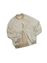 Load image into Gallery viewer, 80-90'S "DUNHILL" REVERSIBLE ZIP UP BOMBER JACKET
