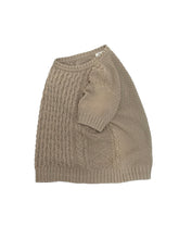 画像をギャラリービューアに読み込む, 90's "EDDIE BAUER" COTTON CABLE S/S KNIT