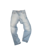 Load image into Gallery viewer, 00'S "FAKE LONDON GENIUS"DISTRESSED DENIM JEANS