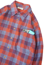 画像をギャラリービューアに読み込む, 90'S "COLOMBUS COLLECTION" NEP COTTON CHECK SHIRT