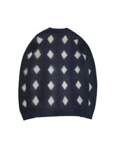 画像をギャラリービューアに読み込む, 90'S "MD UOMO" SHADOW ARGYLE KNIT SWEATER BY MISS DEANNA