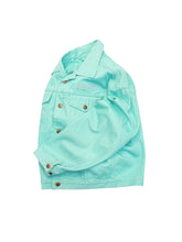 Load image into Gallery viewer, 90'S "BEST COMPANY" SHORT LENGTH BEST BLUE TRUCKER JACKET