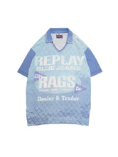 画像をギャラリービューアに読み込む, 90'S "REPLAY" V-NECK S/S POLO SHIRT