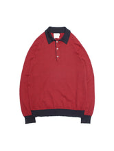 画像をギャラリービューアに読み込む, 90's "MAUS&HOFFMAN" STRIPE COTTON KNIT POLO