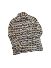 画像をギャラリービューアに読み込む, 90'S "MISSONI" JACQUARD KNIT SHIRT JACKET