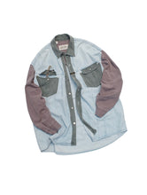 画像をギャラリービューアに読み込む, 80〜90's "BOGART" TRICOLOR DENIM SHIRT