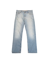 Load image into Gallery viewer, 00'S "FAKE LONDON GENIUS"DISTRESSED DENIM JEANS