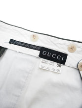 Load image into Gallery viewer, 90'S "GUCCI" COTTON FLAT FRONT SLACKS