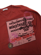 画像をギャラリービューアに読み込む, 00'S "DOLCE&GABBANA" DEPARTURE STAMP DESIGN V-NECK L/S TEE