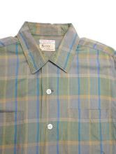 画像をギャラリービューアに読み込む, 60'S "HATHAWAY" OPEN COLLAR SILK CHECK SHIRT