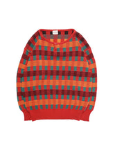 画像をギャラリービューアに読み込む, 80'S "MAILLAPARTY" MULTI STRIPE BOAT NECK KNIT SWEATER by M+FG