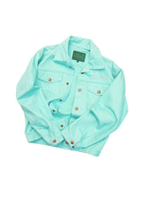 Load image into Gallery viewer, 90'S "BEST COMPANY" SHORT LENGTH BEST BLUE TRUCKER JACKET